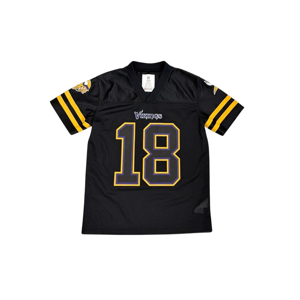 Justin Jefferson Minnesota Vikings Youth Medium Black NFL Game Football Jersey